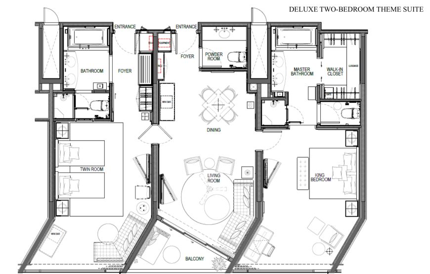 Deluxe Two Bedroom Theme Suite