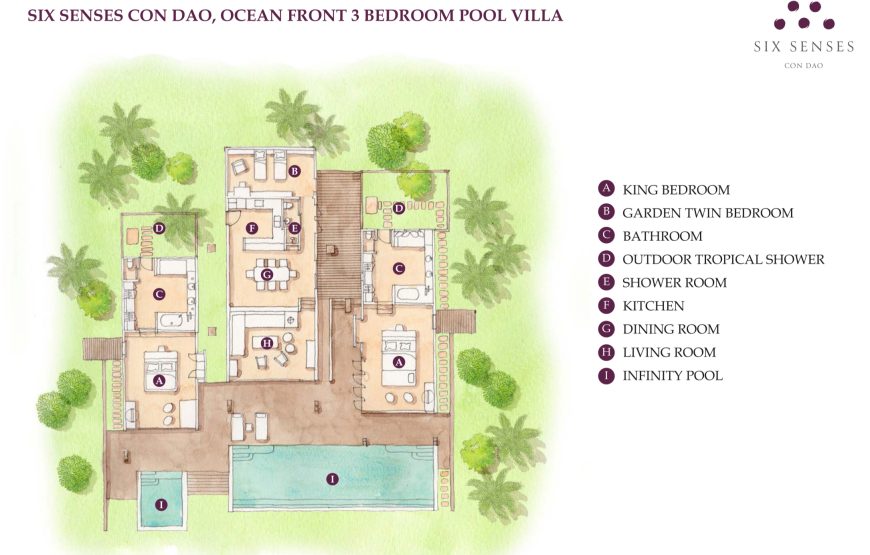 Beachfront Pool Villa 2-3 Bedroom